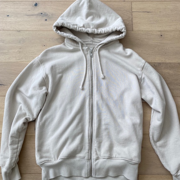 Wilfred Free Size 1 Tan Front Zip Hoodie - Picture 1 of 3